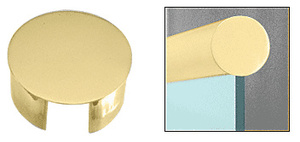 CRL Polished Brass End Cap for 3" Cap Railing