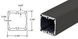 CRL Matte Bronze Heavy-Duty 241" Post Tubing