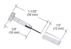 CRL 1-1/32" Window Grid Retainers Pins - Carded