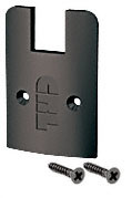 CRL Black Powder Coat Low Profile Sidelite Rail Cap With Screws