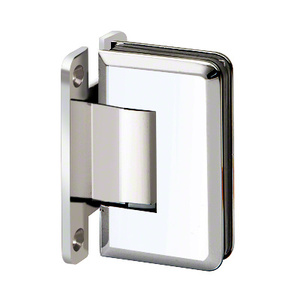 Polished Chrome Wall Mount with "H" Back Plate Premier Series Hinge