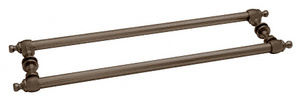 CRL Oil Rubbed Bronze Colonial Style 18" Back-to-Back Towel Bars