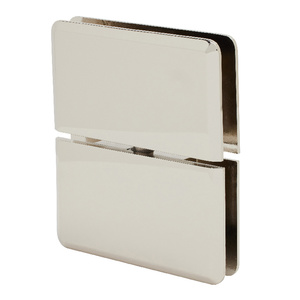 CRL Polished Nickel Senior Prima 02 Series Glass-to-Glass Mount Hinge