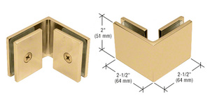 Buy SA87FBR CRL Polished Brass 3/8 Top Flat Base Glass Clip