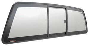 CRL "Perfect Fit" Three-Panel Tri-Vent Slider with Solar Glass for 2005+ Nissan Frontier and 2009+ Suzuki Equator