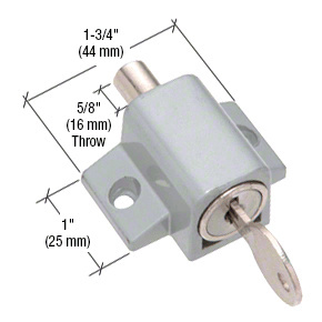 CRL Aluminum Keyed Patio Door Lock