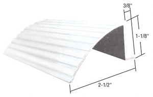 CRL White 74" Retractable Screen Door Round Sill Adaptor