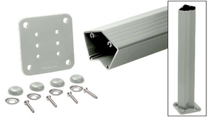 CRL Agate Gray 200, 300, 350, and 400 Series 48" Long 135 Degree Surface Mount Post Kit