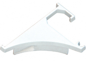 CRL White End Cap for 3/8" Aluminum Shelving Extrusion