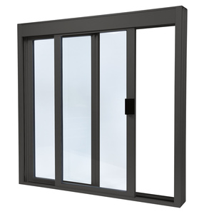 CRL Duranodic Bronze Anodized Standard Size Manual DW Deluxe Service Window Glazed with Full Bottom Track