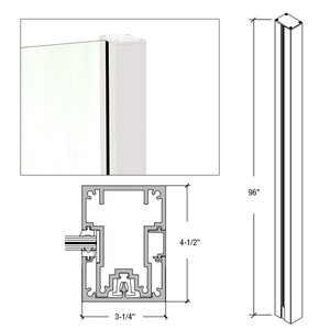 CRL 96" Sky White Cielo End Post Kit