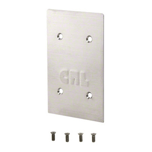 CRL 316 Brushed Stainless End Cap for 8B Series Standard Square Base Shoe