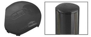 CRL Matte Black AWS 135 Degree Round Post Cap