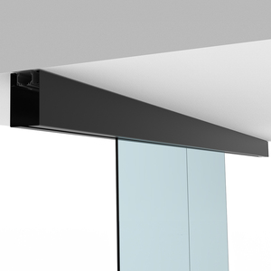 CRL50 Matte Black Series Bi-Parting Synchronized Ceiling Mount Kit