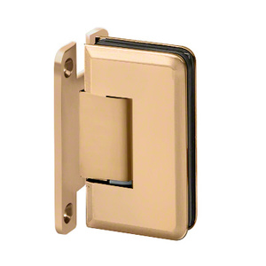 Satin Brass Wall Mount with "H" Back Plate Majestic Series Hinge