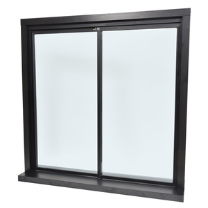 CRL Daisy Duranodic Bronze Factory Glazed with 1/4" Tempered Glass Pass-Thru Assembly 36" Width 48" Height