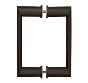 CRL 6" Oil Rubbed Bronze Back-to-Back Oval/Round Pull Handle