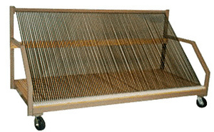 CRL 100 Piece Window Fabricator's Mobile Harp Rack