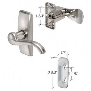 CRL Satin Nickel Storm Door Handle and Latch