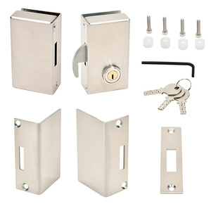 CRL Right Hand Sliding Glass Lock Brushed Stainless