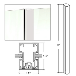 CRL 96" Sky White Cielo Center Post Kit