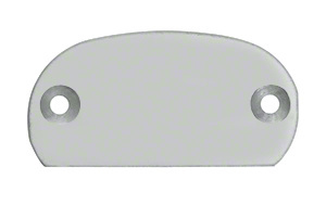 CRL Silver Metallic 320X Series Decorative End Cap