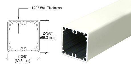 CRL Oyster White 200, 300, 350, and 400 Series 36" Fascia Mount Post Only