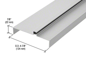 CRL 487 Anodized OfficeFront™ Transom Frame Head Insert for 2" Face Trim - 24'2"