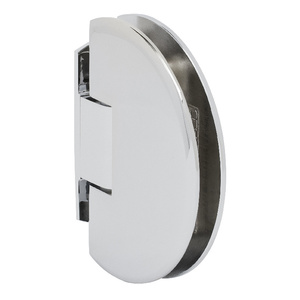 CRL Polished Chrome Classique 044 Series Wall Mount Offset Back Plate Hinge