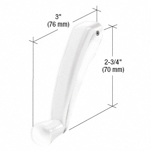 CRL White Truth® Maxim Folding Handle