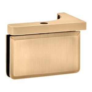 Satin Brass Wall Mount with Reversible "L" Bracket Montreal Series Hinge