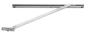 Rixson® Satin Stainless Multi-Function 10 Series Surface Mount Overhead Stop and Holder - 30-1/16" to 38"