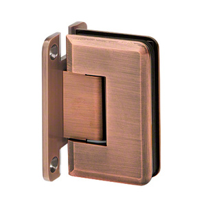 Polished Copper Wall Mount with "H" Back Plate Adjustable Premier Series Hinge