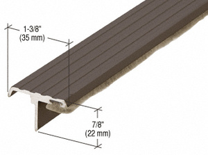 CRL 96" Overlapping Door Astragal Bronze