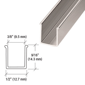 CRL Brushed Nickel 72" Snap-In Filler Insert for Shower Door Header