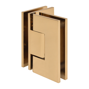 CRL French Gold Vienna 092 Series 90 Degree Glass-to-Glass Hinge