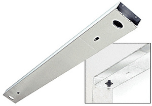 CRL Linteau de porte bilatéral, sans poche, 114 mm (4-1/2 po), longueur sur mesure, acier inoxydable poli