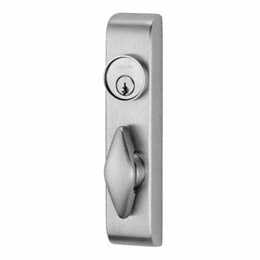 Von Duprin® Satin Chrome 360 Series Outside Thumbturn Entry Trim