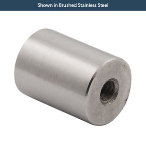 Brushed Stainless Steel 1-1/4" x 2" Standoff Base