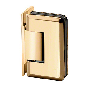 Lifetime Brass Wall Mount with Offset Back Plate Adjustable Premier Series Hinge