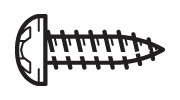 CRL-U.S. Aluminum Screw for SL404 Splice #8 x 3/8" PHSMS- 100/Pk