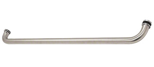 CRL Brushed Stainless 28" Cross Bar Pull Handle for 4" x 10" Center Locks