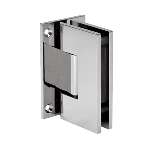 CRL Polished Nickel Vienna 537 Series 5 Degree Pre-Set Wall Mount Full Back Plate