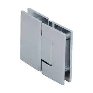 CRL Polished Chrome Geneva 580 Series 180 Degree Glass-to-Glass Hinge with 5 Degree Offset