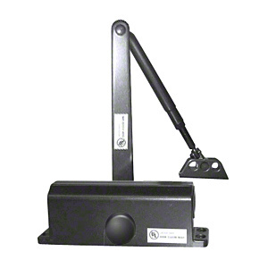 CRL Black ANSI Grade 1 Size 1 Light Duty Surface Mount Door Closer