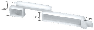 CRL Right Hand Slide Bolt - .220" Width; .720" Height - 20/Pk