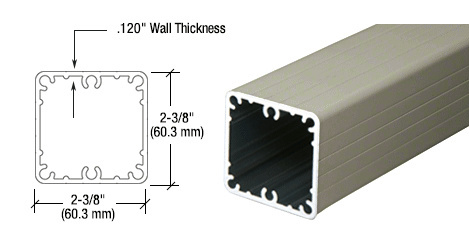 CRL Beige Gray 100 Series 42" Fascia Mount Post Only