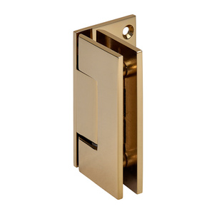 CRL Gold Plated Geneva 044 Series Wall Mount Offset Back Plate Hinge