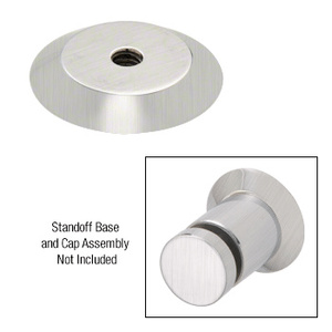 CRL 316 Brushed Stainless Steel 1" Trim Plate for Standoff Bases