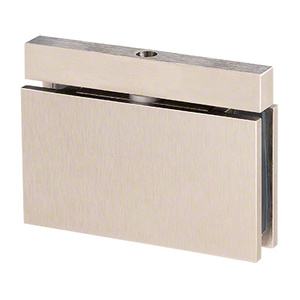 Brushed Nickel Free Swinging Header Mount (Euro-Header) Adjustable Prestige Series Hinge